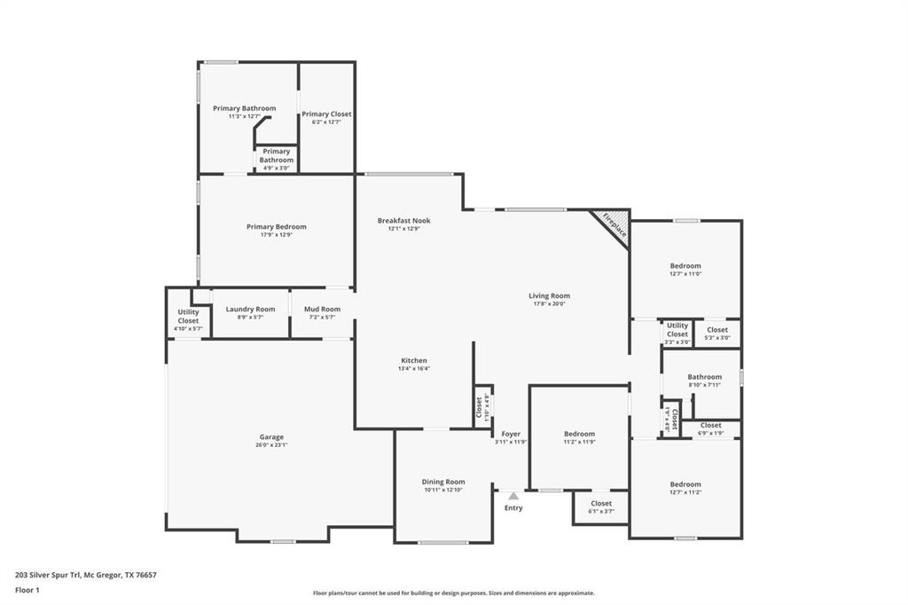 203 Silver Spur Trail Waco, TX 76657 - Photo 39 of 39 View of property floor plan