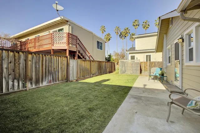a house view with a outdoor space