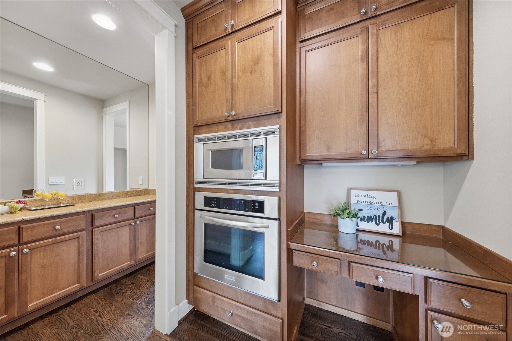 3514 184th Place Southeast Bothell, WA 98012 - Photo 15 of 39 a kitchen with stainless steel appliances granite countertop a refrigerator and cabinets