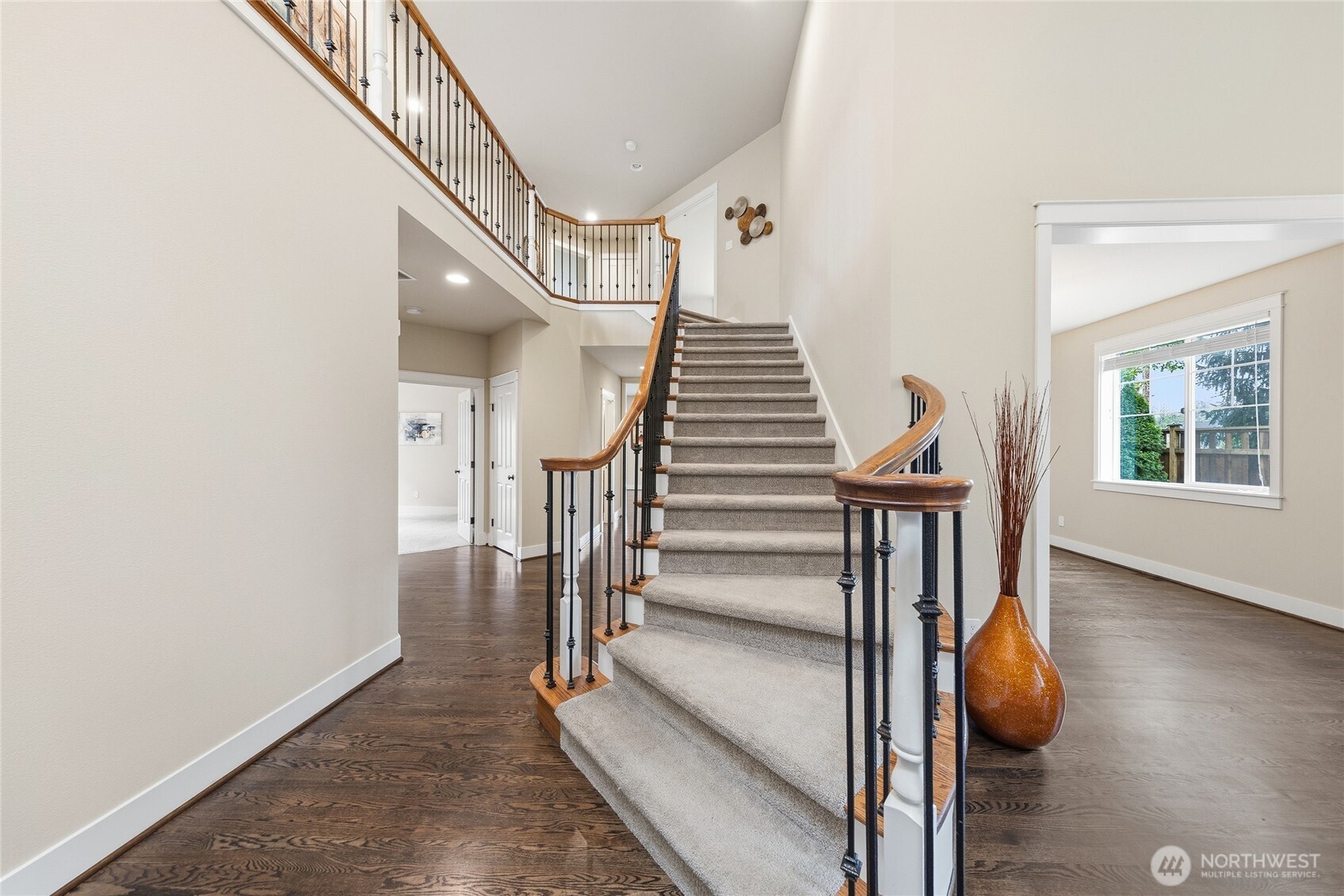 3514 184th Place Southeast Bothell, WA 98012 - Photo 23 of 39 a view of entryway and hall with wooden floor