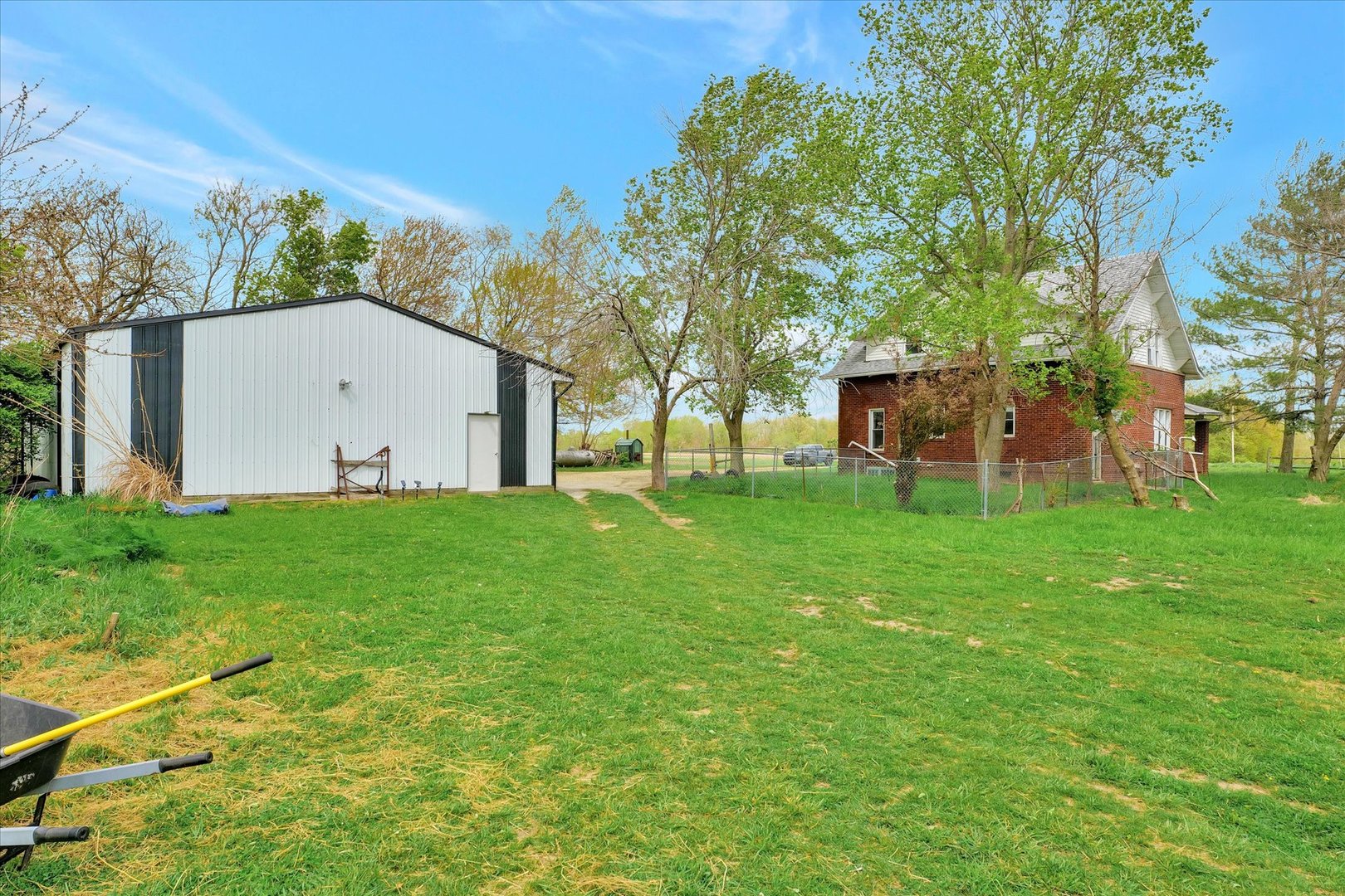 991 Lincoln Hwy Road Lerna, IL 62440 - Photo 27 of 31 a view of a backyard with a garden
