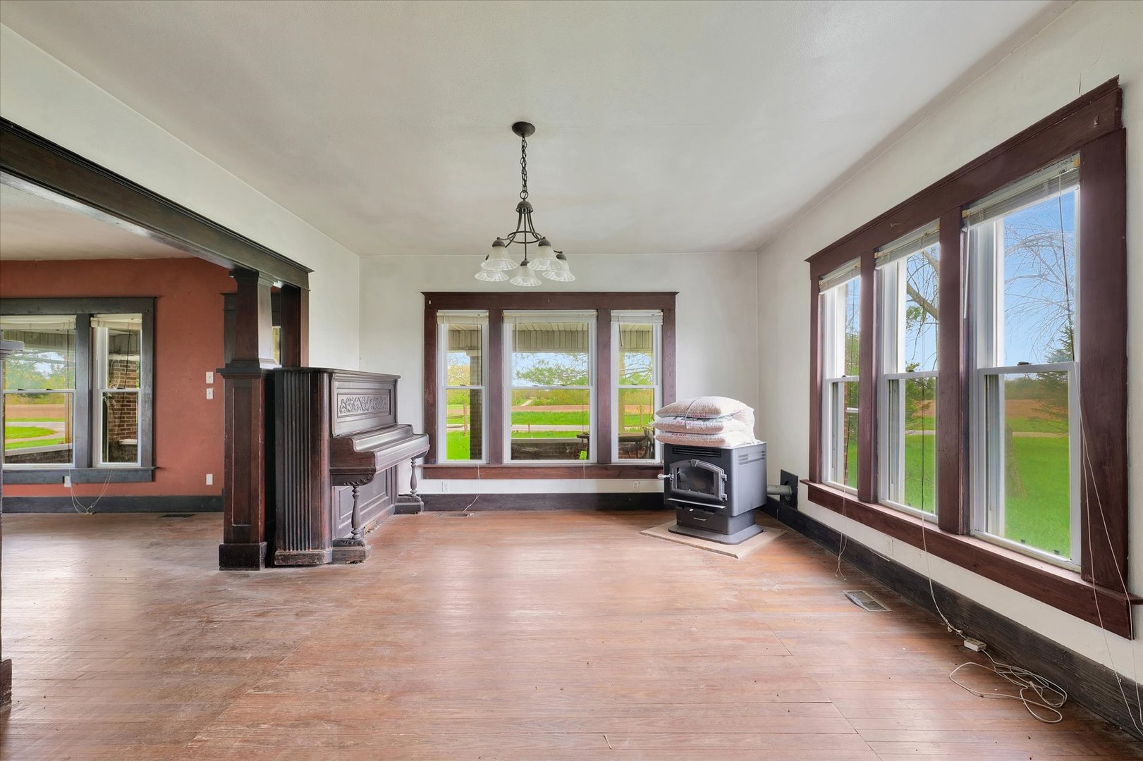 991 Lincoln Hwy Road Lerna, IL 62440 - Photo 10 of 31 a living room with furniture and large windows