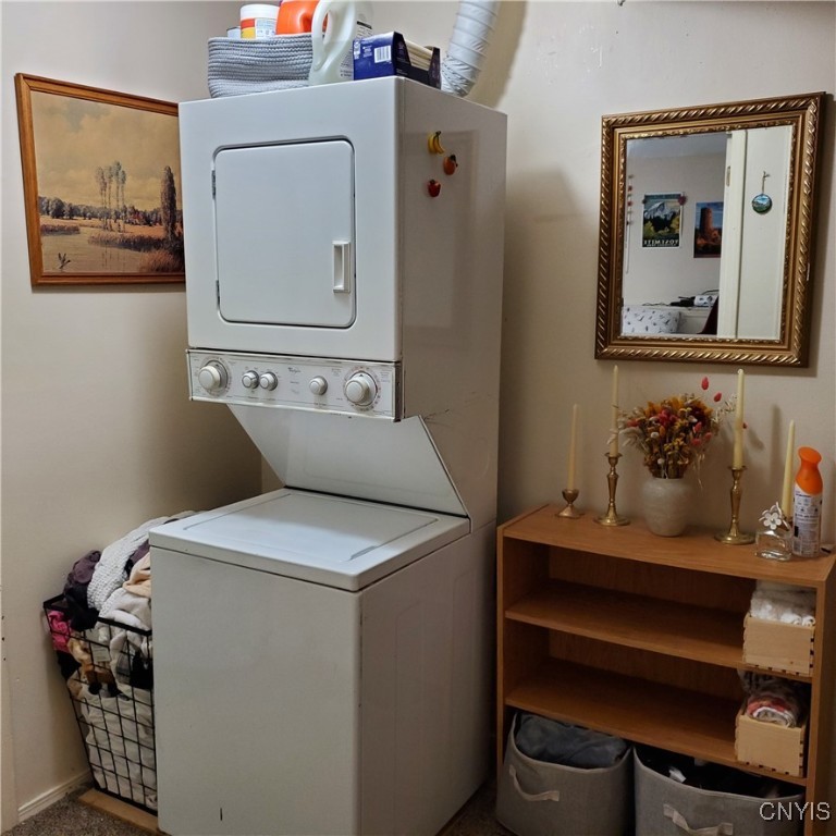 313 Roberts Street Lenox, NY 13032 - Photo 22 of 22 Stackable washer & dryer on left side apartment