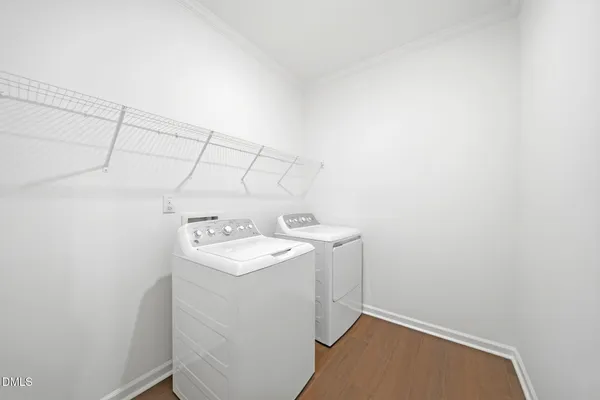 a view of a room with an empty space