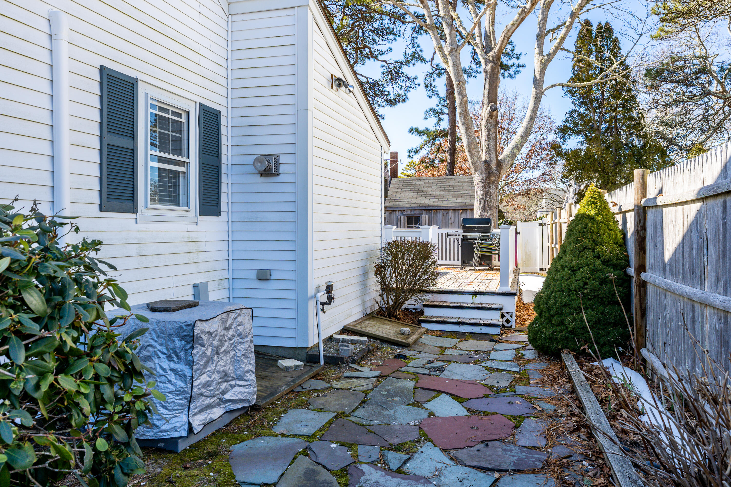 121 Sixth Avenue West Hyannisport, MA 02672 - Photo 18 of 35 a front view of a house with garden
