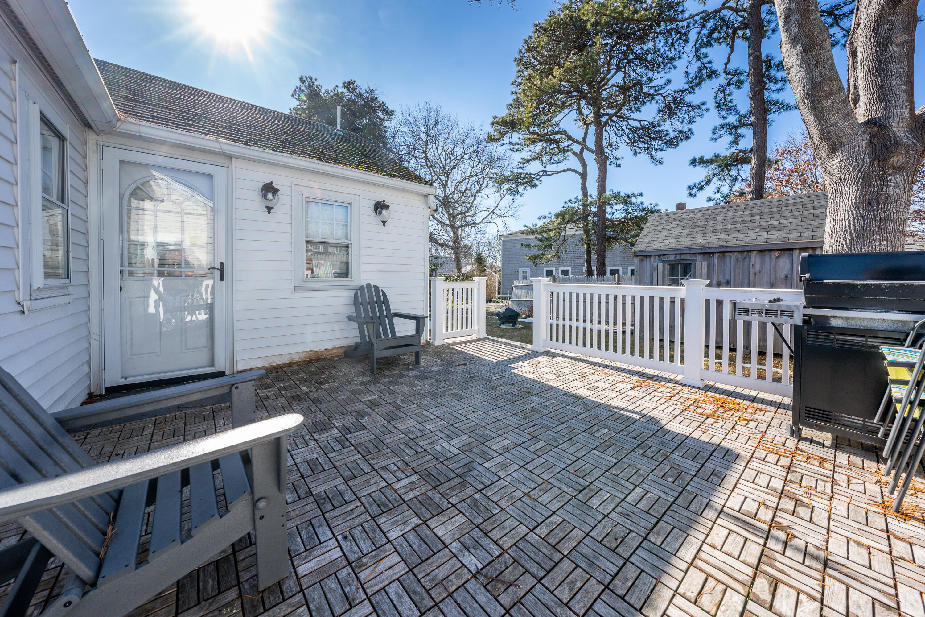 121 Sixth Avenue West Hyannisport, MA 02672 - Photo 19 of 35 a view of deck with wooden floor and seating space