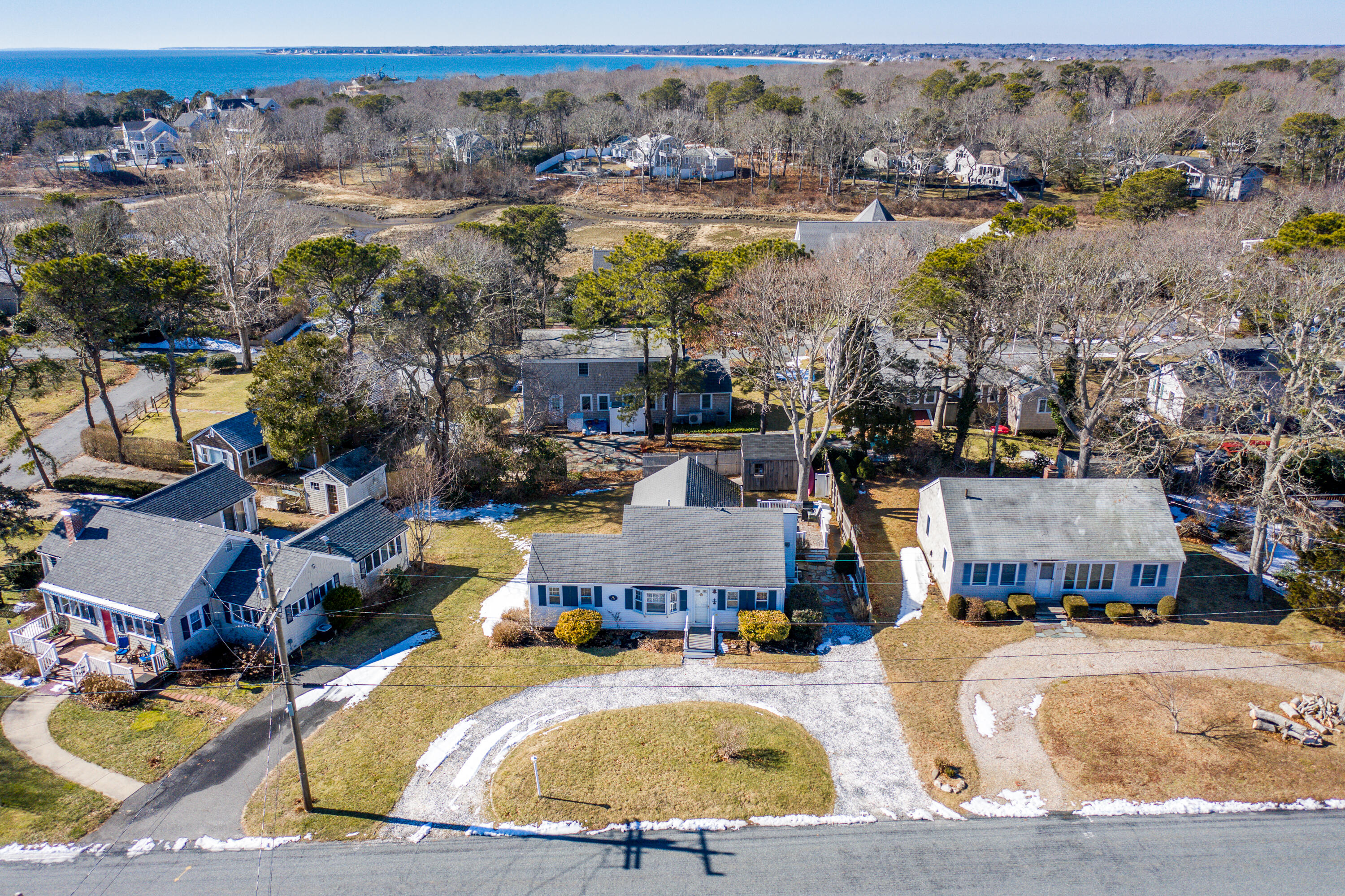 121 Sixth Avenue West Hyannisport, MA 02672 - Photo 22 of 35 an aerial view of a house with outdoor space