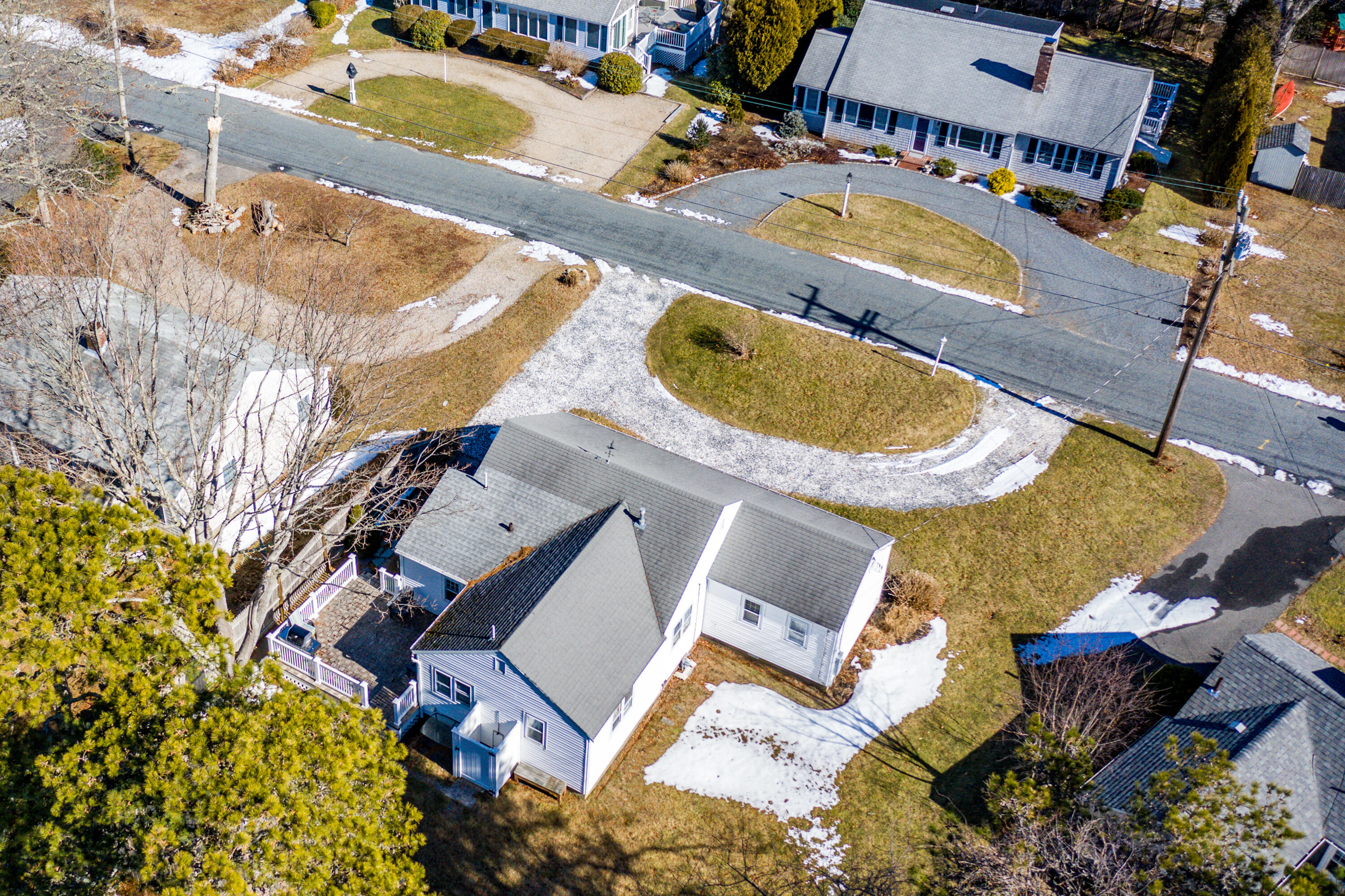 121 Sixth Avenue West Hyannisport, MA 02672 - Photo 26 of 35 an aerial view of a house with swimming pool