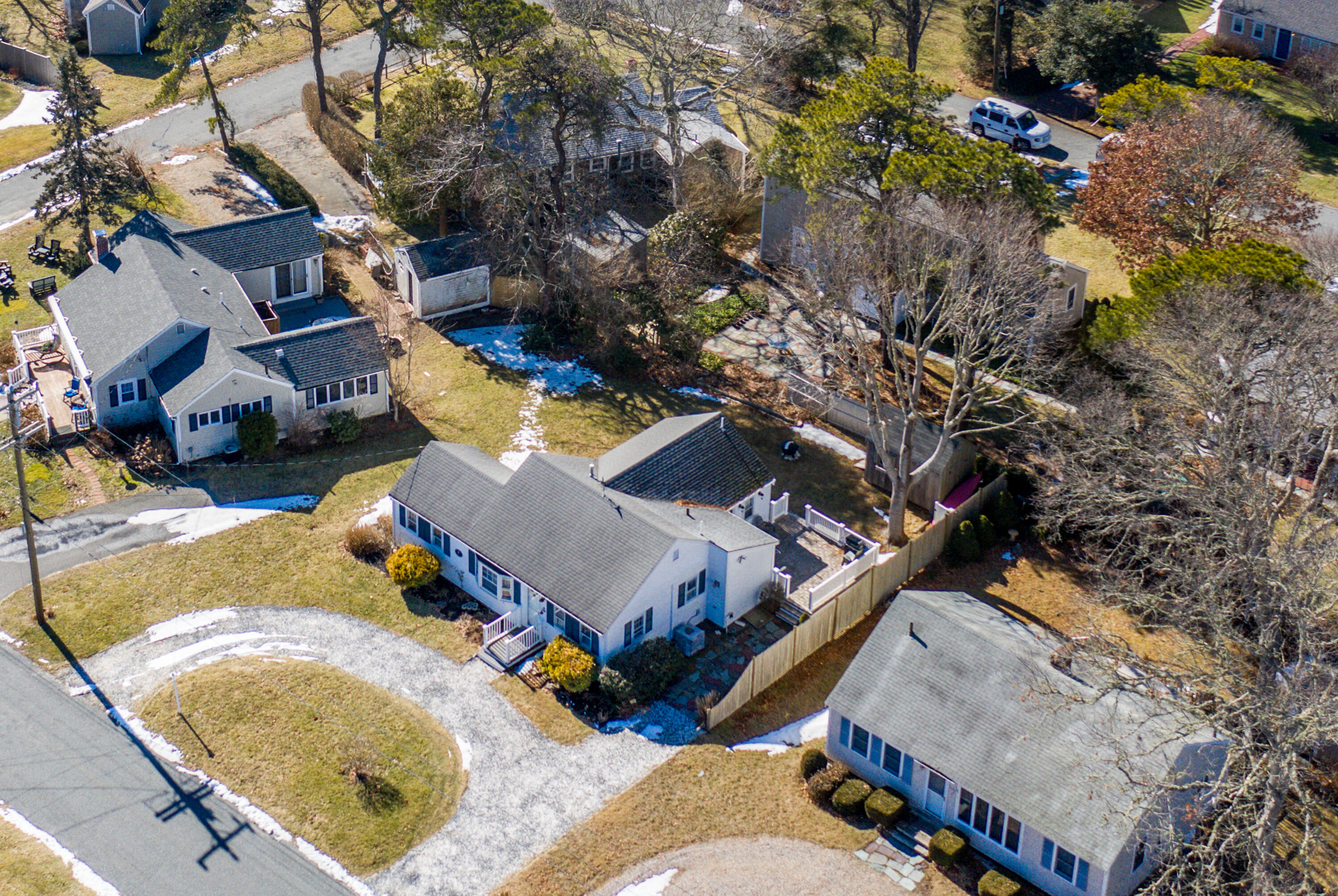 121 Sixth Avenue West Hyannisport, MA 02672 - Photo 27 of 35 an aerial view of residential houses with outdoor space