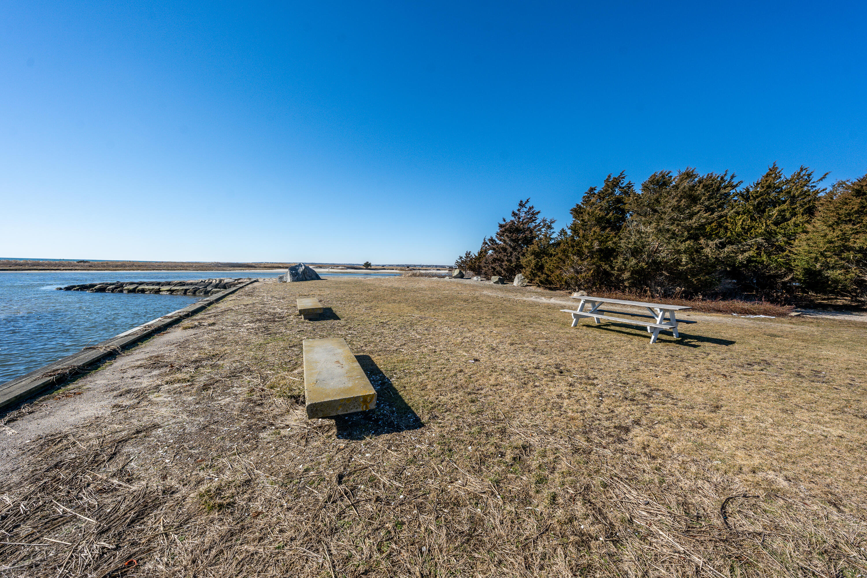121 Sixth Avenue West Hyannisport, MA 02672 - Photo 31 of 35 a view of a dry yard with wooden fence