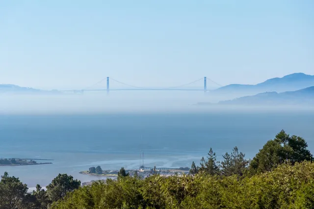 a view of ocean from empty room