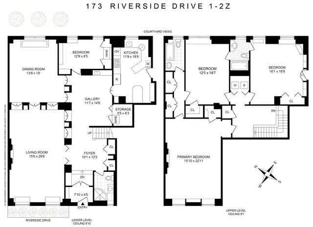 $3,300,000 | 173-175 Riverside Drive, Unit 12Z | Upper West Side
