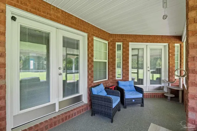 a view of a green field