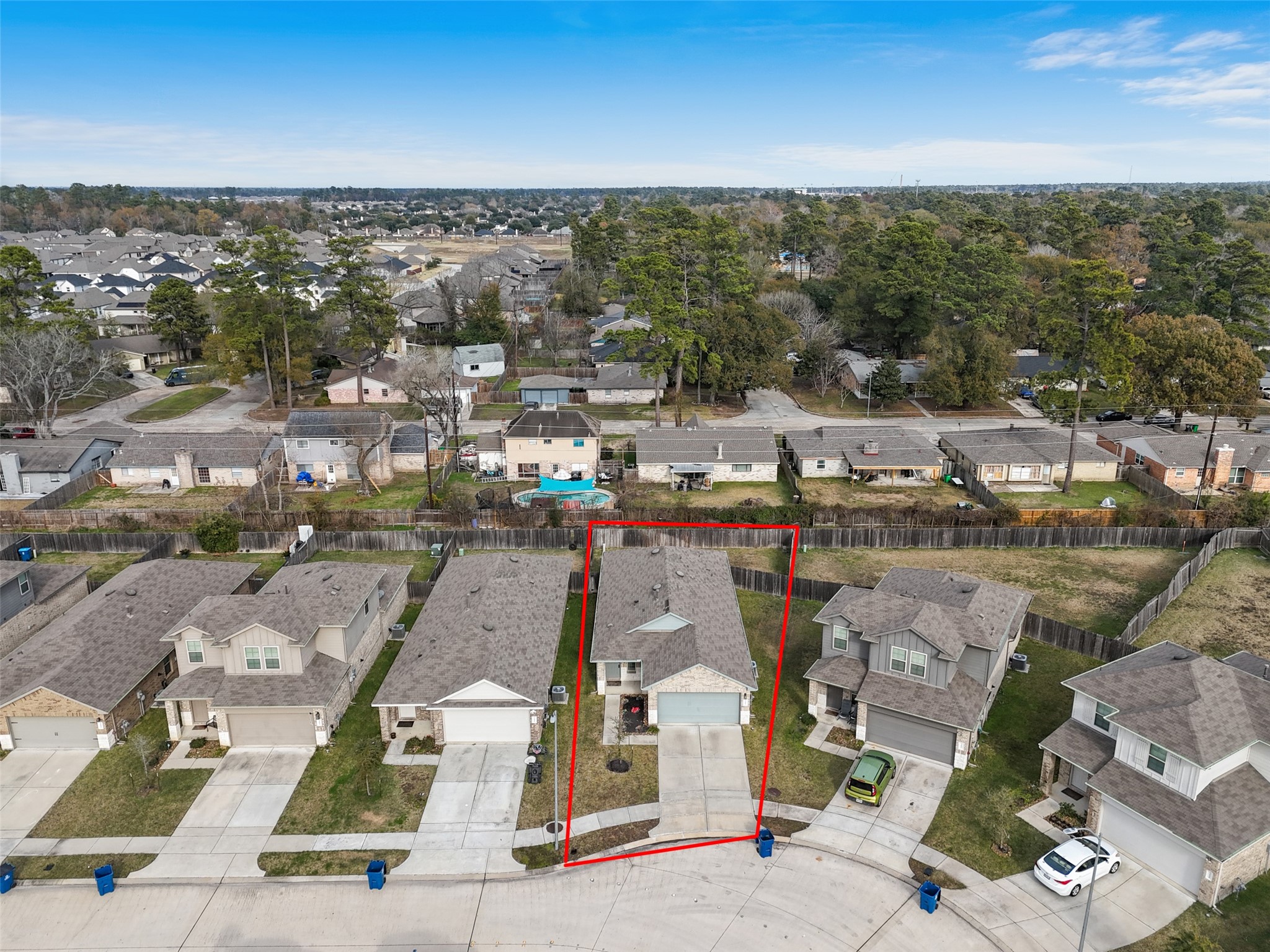 22806 Spruce Summit Trail Spring, TX 77373 - Photo 26 of 31 an aerial view of a city with streets and houses
