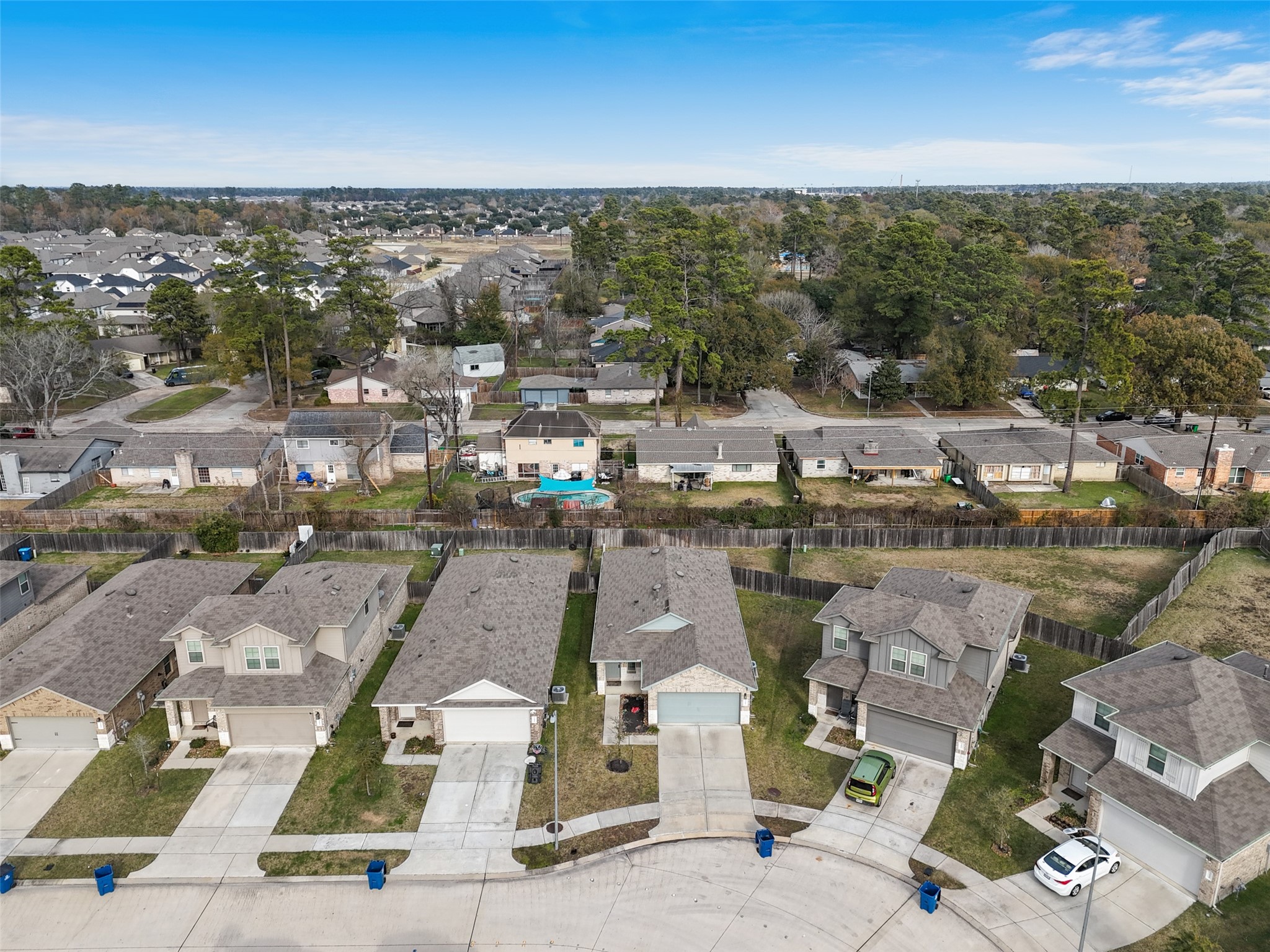 22806 Spruce Summit Trail Spring, TX 77373 - Photo 27 of 31 an aerial view of residential houses with outdoor space