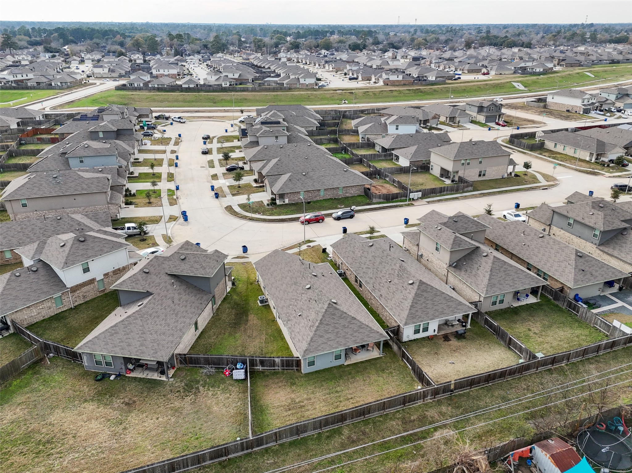 22806 Spruce Summit Trail Spring, TX 77373 - Photo 30 of 31 an aerial view of residential houses with outdoor space