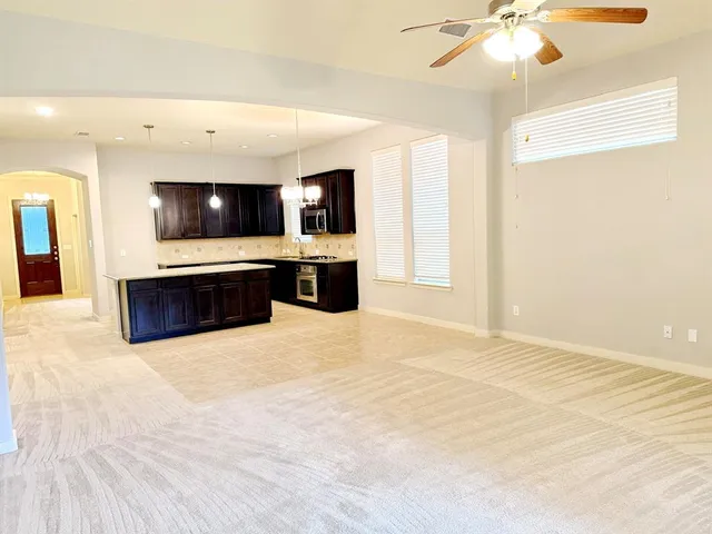 a view of kitchen and microwave