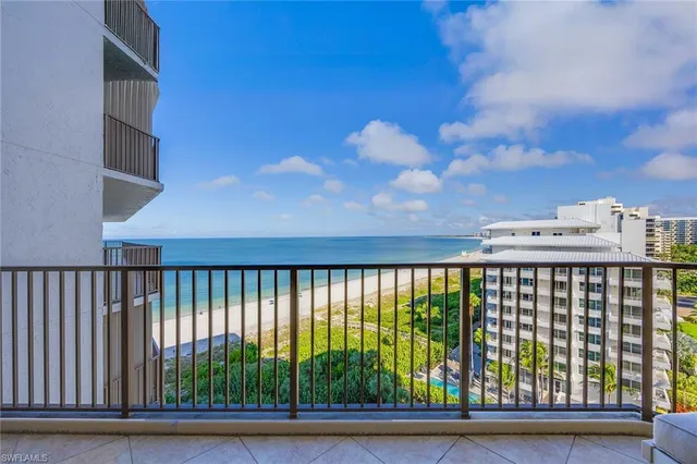 a view of balcony with furniture