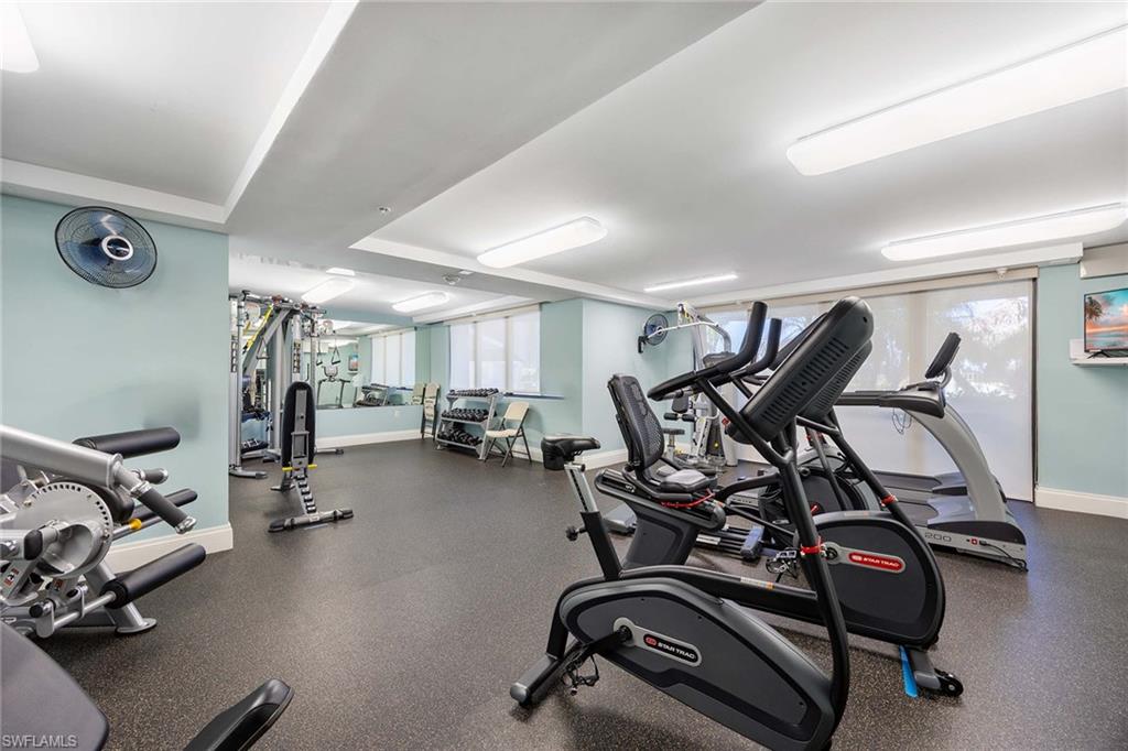 840 South Collier Boulevard, Unit 1104 Marco Island, FL 34145 - Photo 35 of 50 a view of a room with gym equipment
