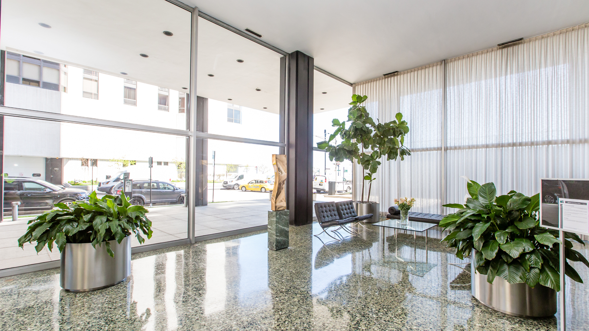 Undisclosed Address Chicago, IL 60611 - Photo 15 of 18 a potted plant sitting in front of a window