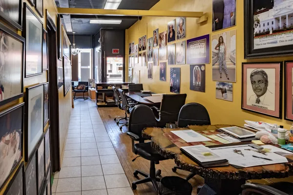 a view of a living room