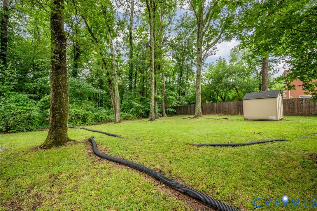 2909 Springview Drive Richmond, VA 23234 - Photo 6 of 19 a view of a backyard with a garden