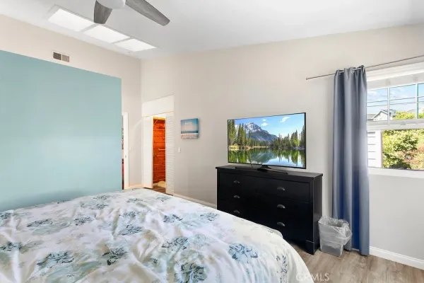 a view of a building from a balcony