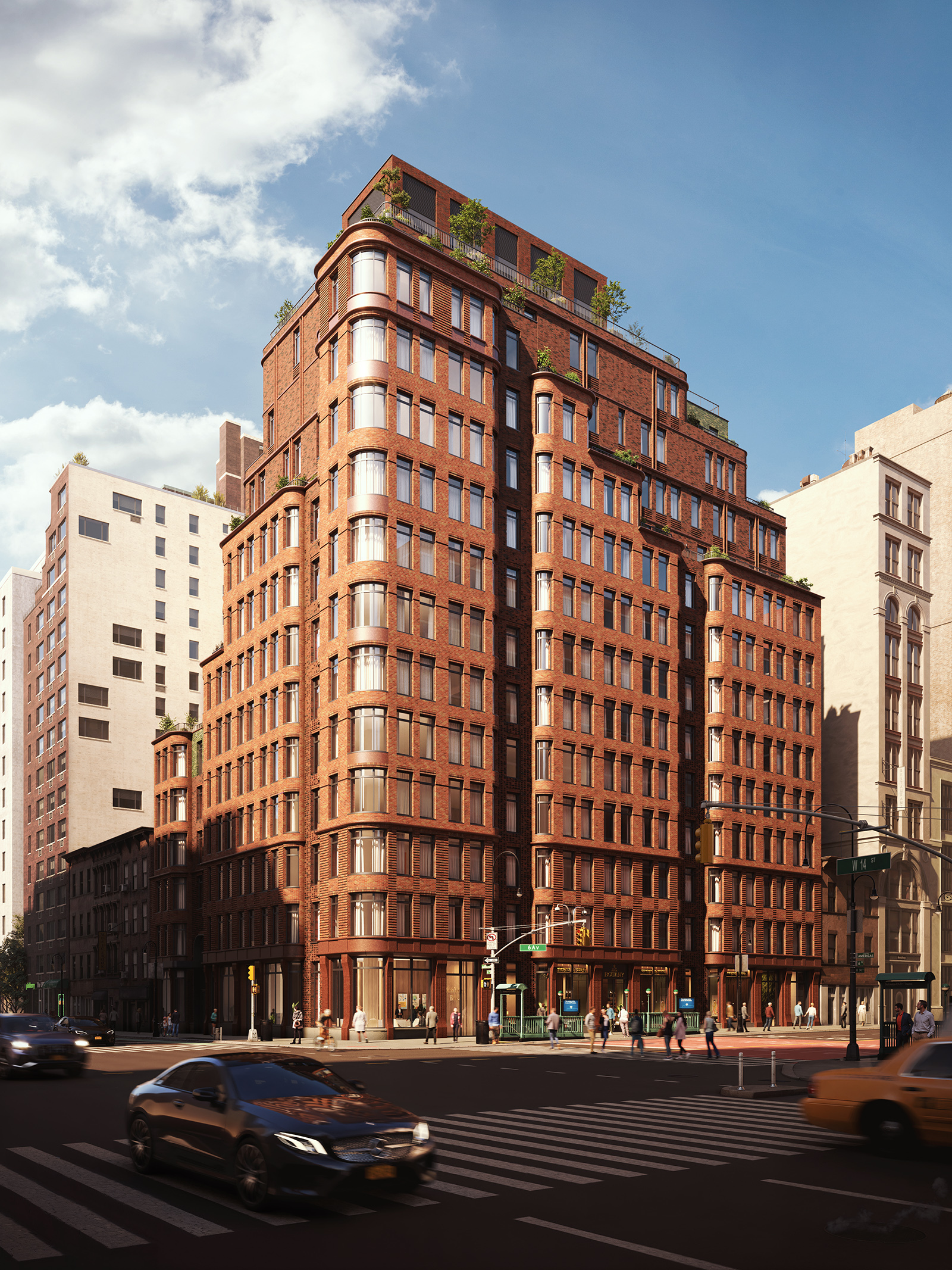 a view of a large building