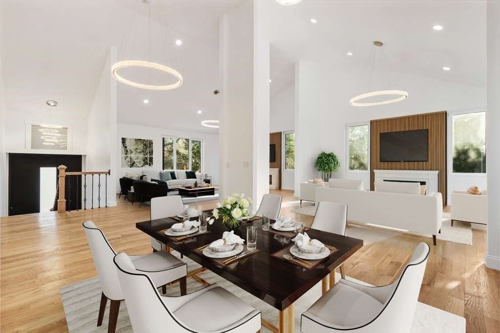 85 Jewell Street Mansfield, MA 02048 - Photo 3 of 42 a living room with furniture and a flat screen tv