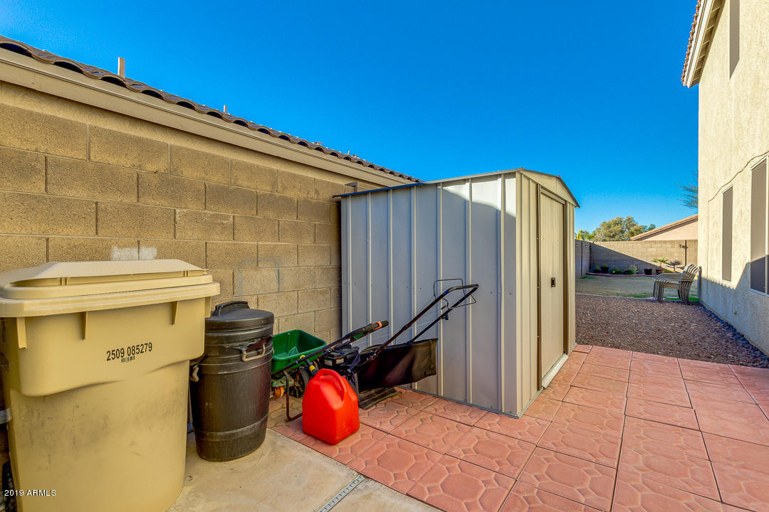 7020 West Phelps Road Peoria, AZ 85382 - Photo 33 of 35 Storage Shed w/ Ample Side Yard