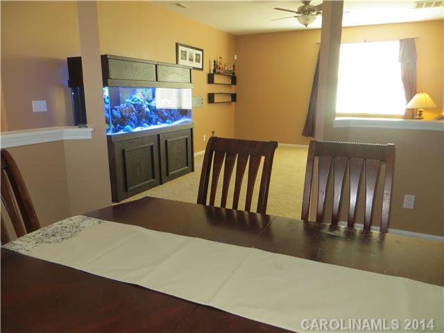 12017 Downy Birch Road Charlotte, NC 28227 - Photo 8 of 16 a living room with a couch wooden floor and a dining table