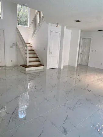 a view of a livingroom with an empty space