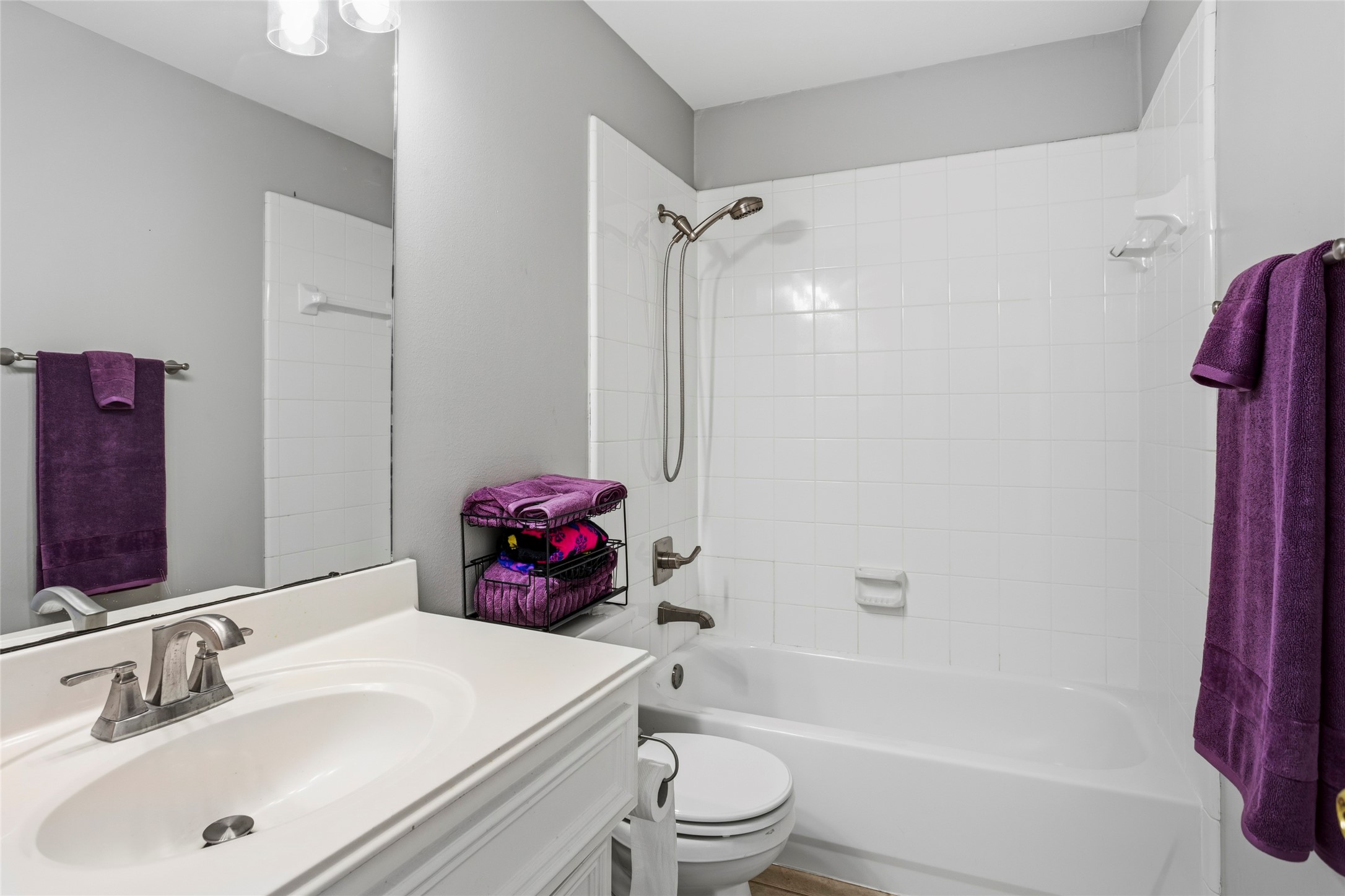 1131 Windsor Chase Lane Spring, TX 77373 - Photo 28 of 39 a bathroom with a sink toilet and shower