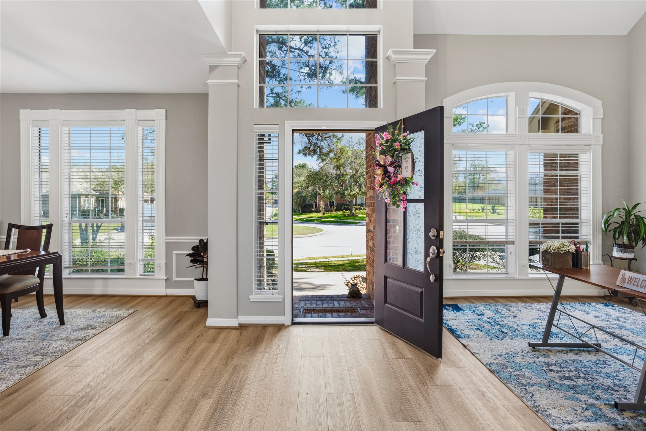 1131 Windsor Chase Lane Spring, TX 77373 - Photo 4 of 39 a living room with furniture and wooden floor