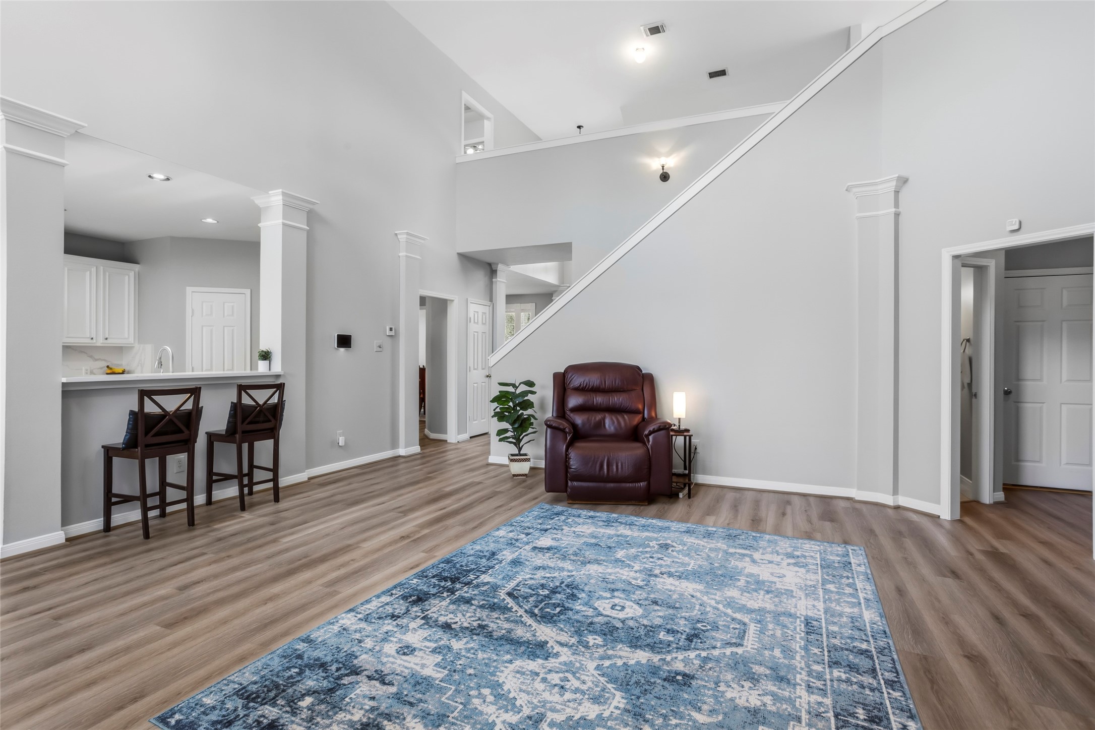 1131 Windsor Chase Lane Spring, TX 77373 - Photo 7 of 39 a view of livingroom with furniture and wooden floor