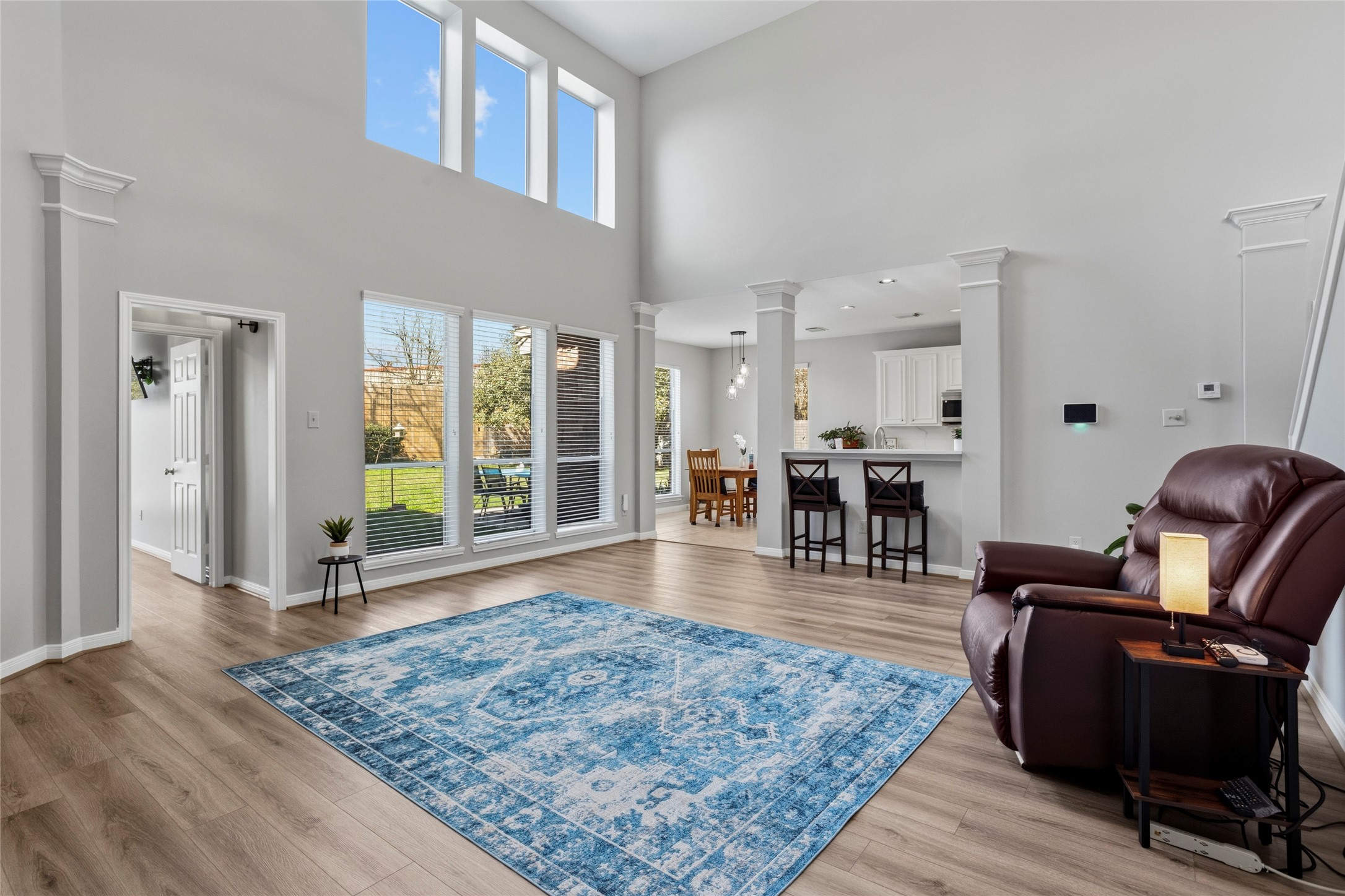 1131 Windsor Chase Lane Spring, TX 77373 - Photo 8 of 39 a living room with furniture and wooden floor