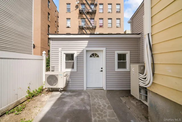 a front view of a house