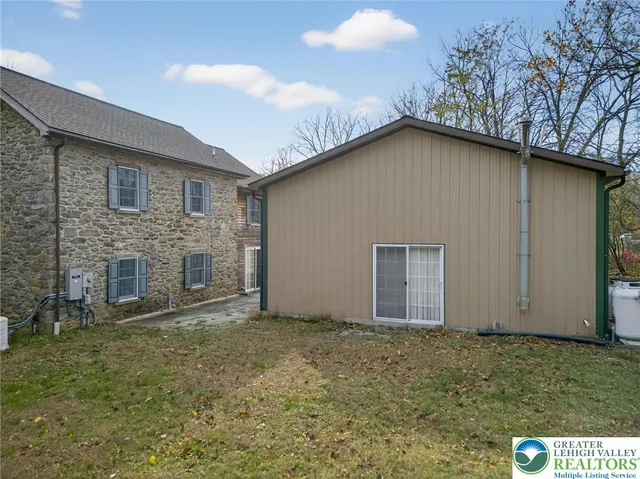 a backyard of a house