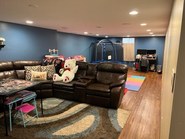 2433 Flat Rock Road Dyer, IN 46311 - Photo 12 of 17 a living room with furniture and a wooden floor