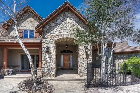 a front view of a house