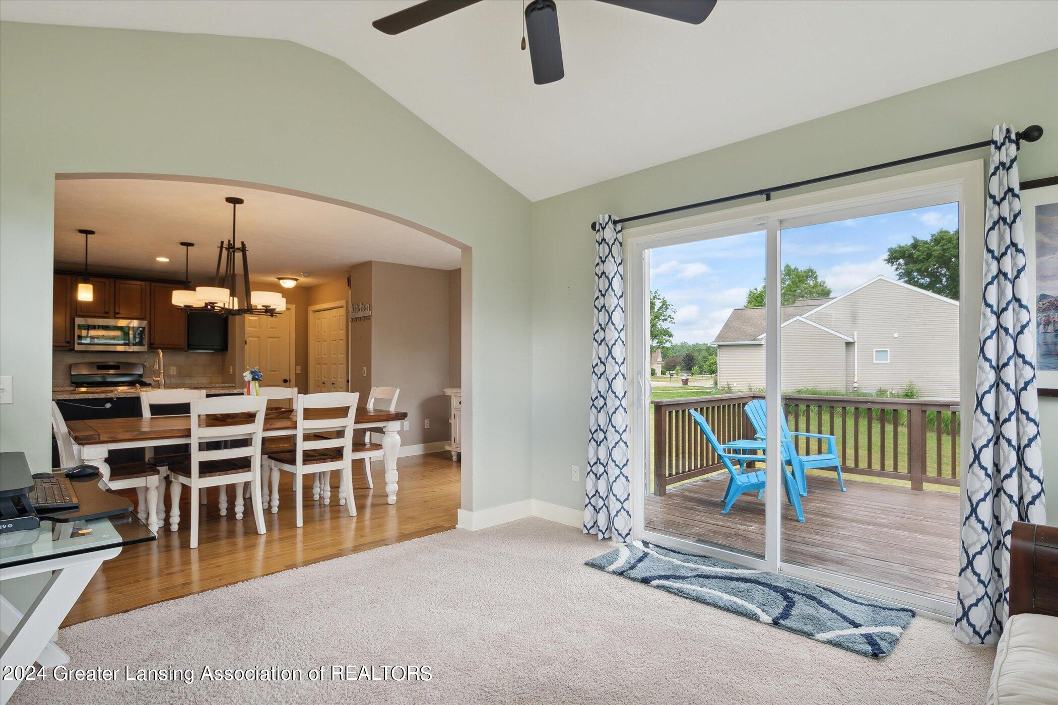 1523 Wellman Road Dewitt, MI 48820 - Photo 27 of 78 Family room access to deck