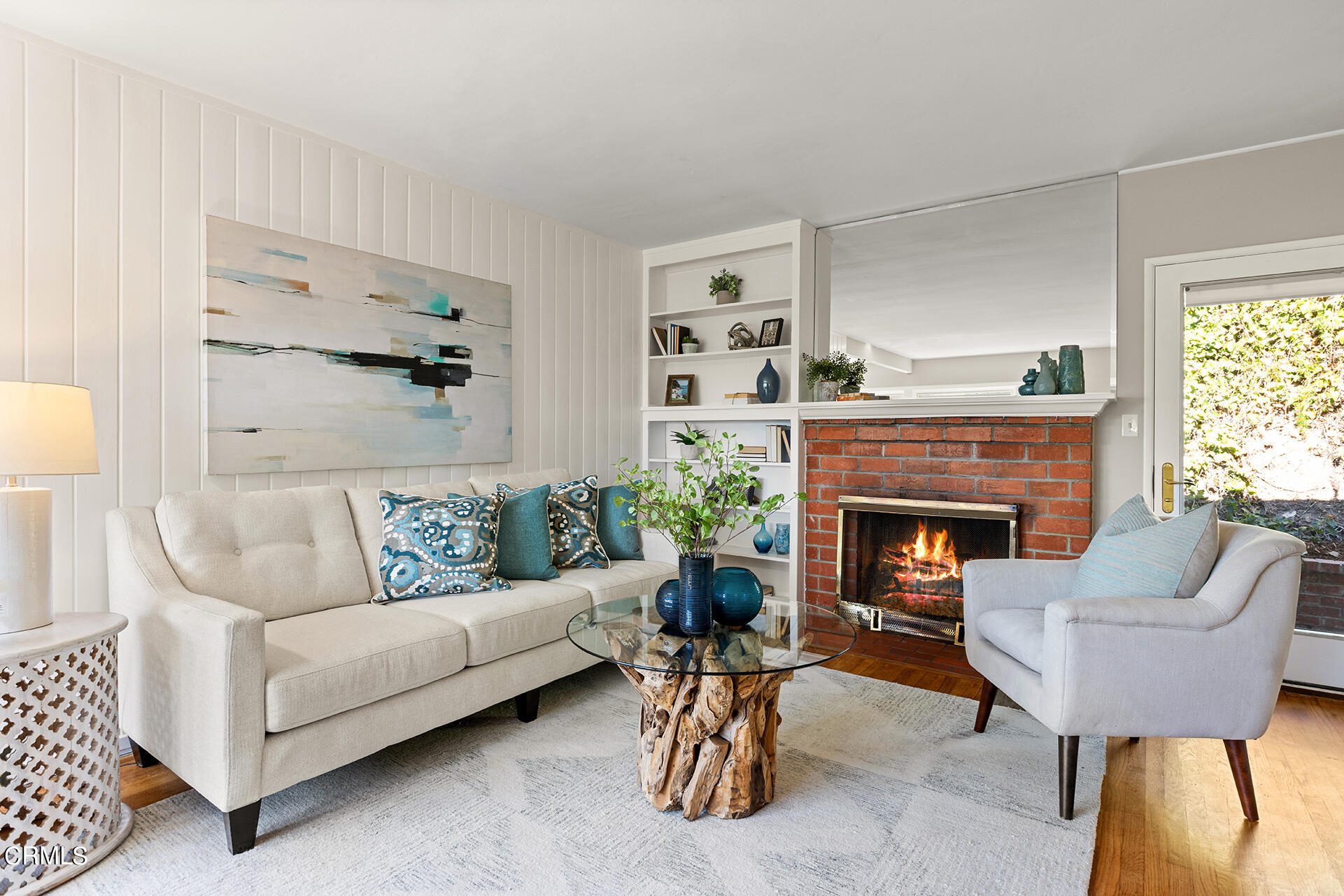 306 Cherry Drive Pasadena, CA 91105 - Photo 3 of 23 a living room with furniture and a fireplace