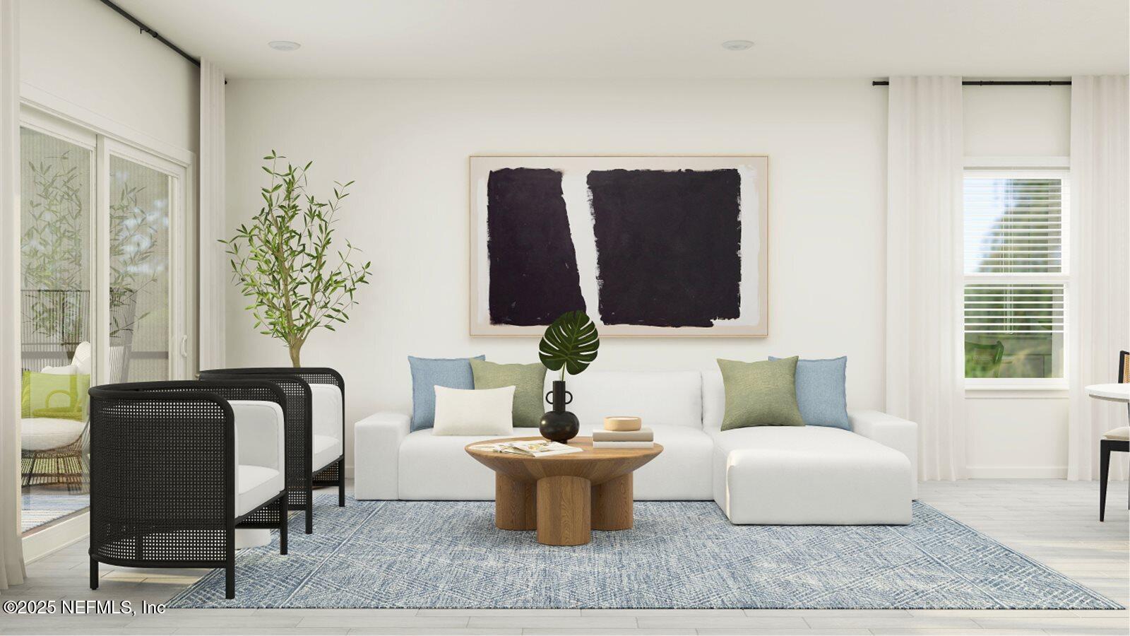 81 Pentwater Road St. Augustine, FL 32092 - Photo 24 of 38 a living room with furniture potted plant and a window