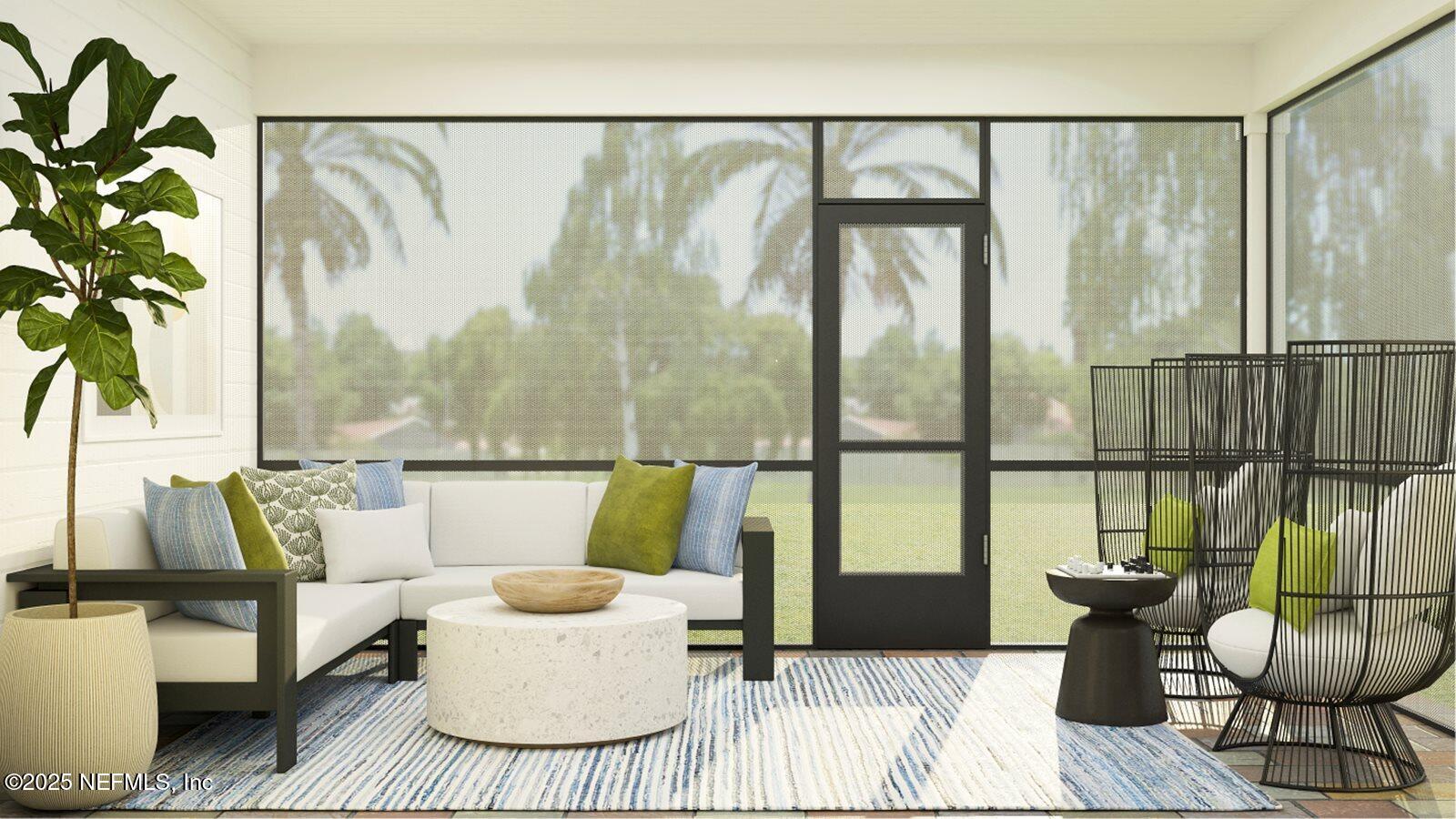 81 Pentwater Road St. Augustine, FL 32092 - Photo 37 of 38 a living room with furniture and a large window with wooden floor