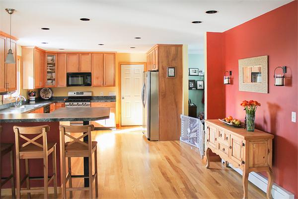93 Lower Pomeroy Road Montgomery, MA 01085 - Photo 14 of 20 a kitchen with stainless steel appliances granite countertop a refrigerator and a stove top oven