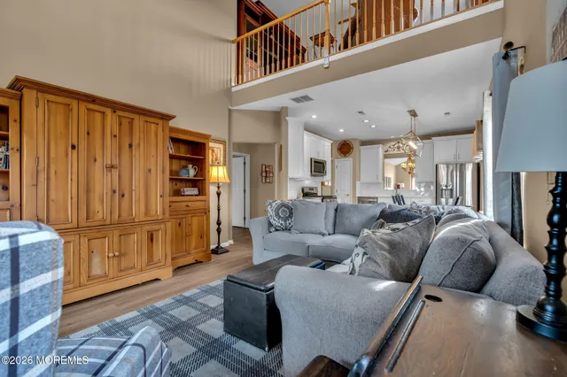 a view of a swimming pool with an ocean view