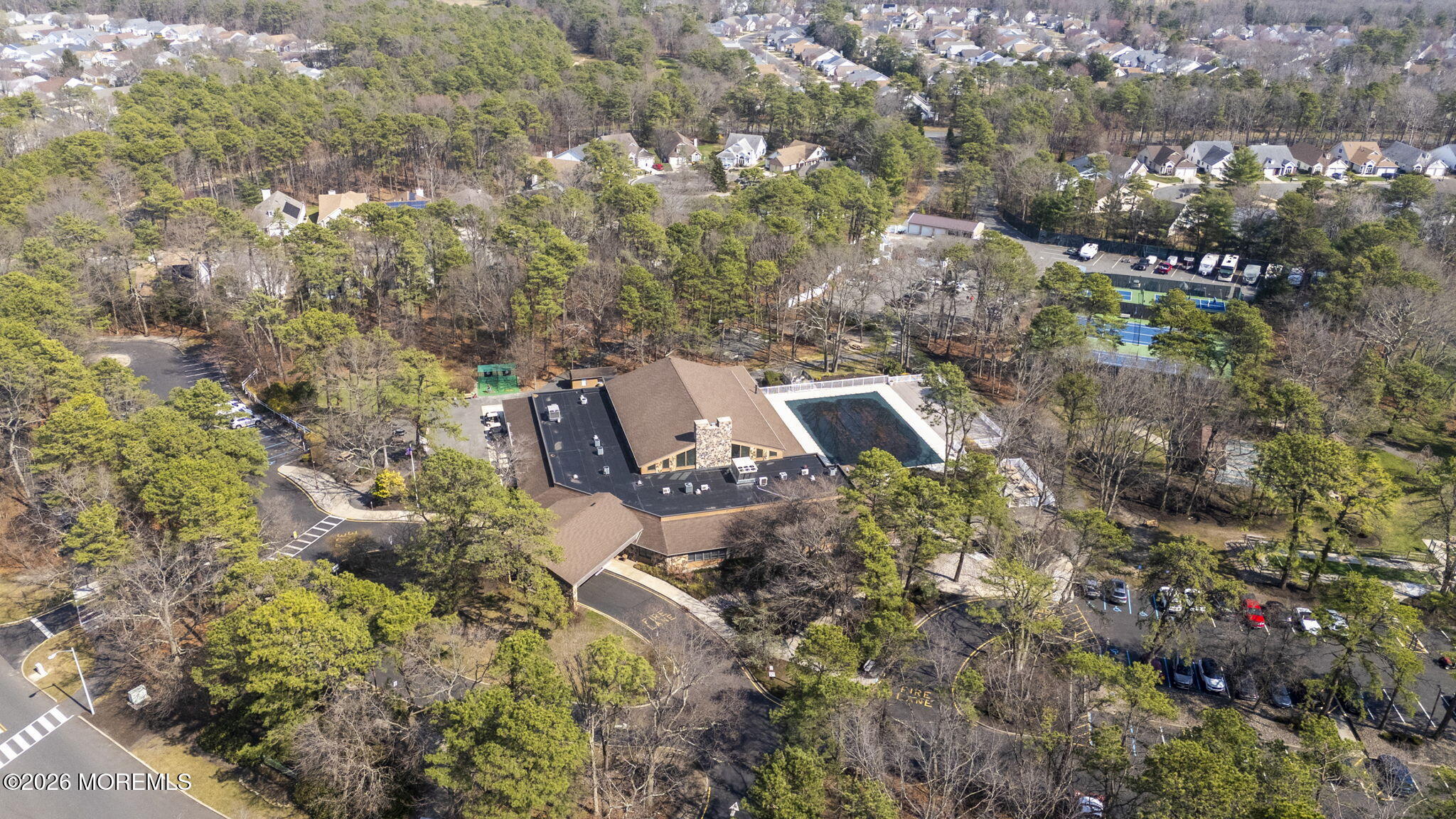 2254 Beltane Road Toms River, NJ 08755 - Photo 41 of 44 an aerial view of house with yard and mountain view in back