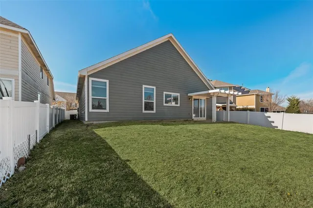 a house view with a garden space