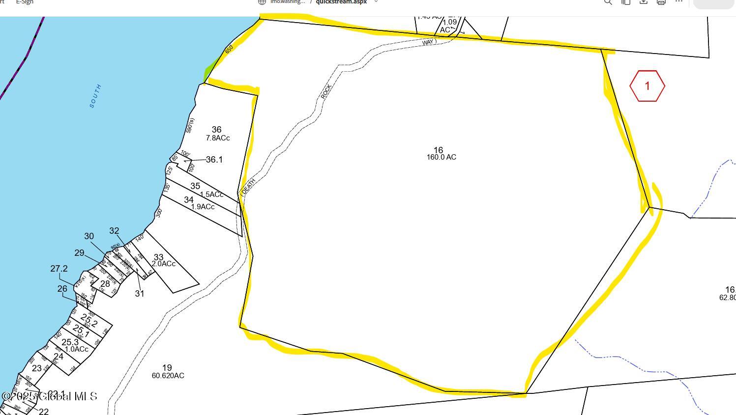 L16 Saunders Street Whitehall, NY 12887 - Photo 6 of 12 Tax Map With Dimensions