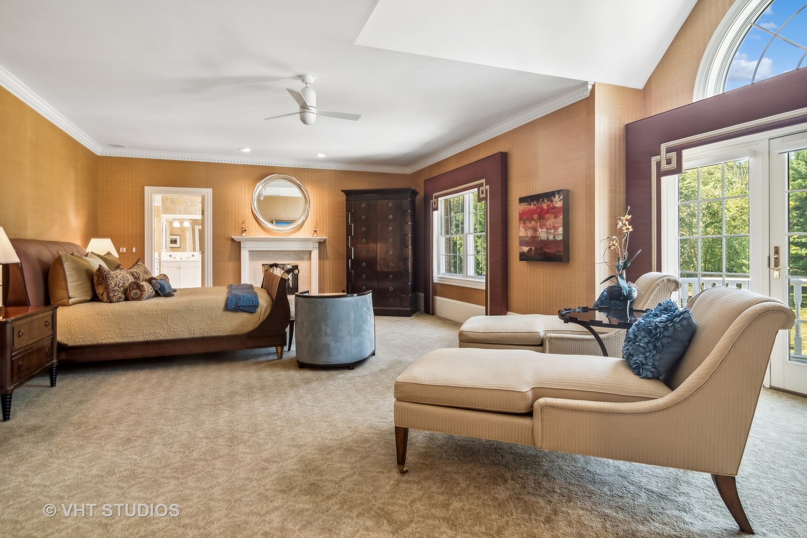 240 Donlea Road Barrington Hills, IL 60010 - Photo 27 of 63 a living room with furniture and a large window